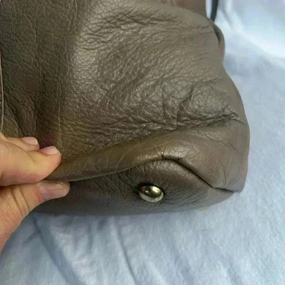 KOOBA Everette Tote  Genuine Leather Purse - Taupe Color - Picture 5 of 14